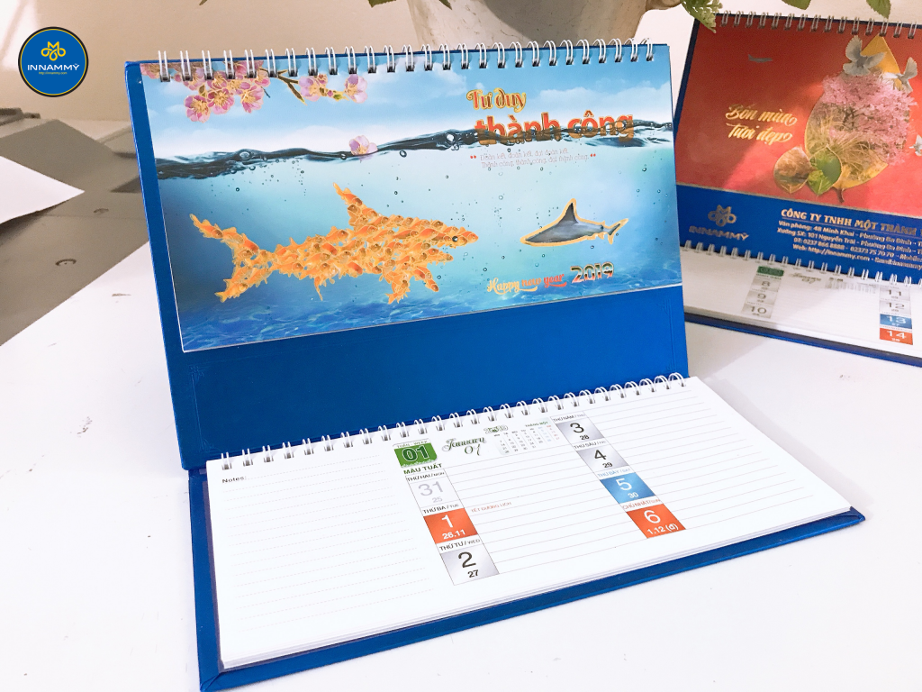 Mẫu lịch để bài đẹp
